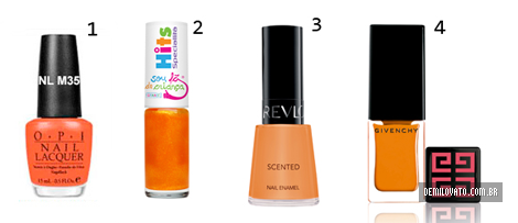 Sem Título-2 Esmates no tom laranja para copiar as unhas da Demi Lovato!