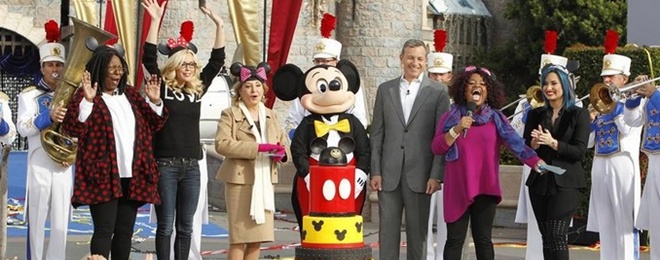 WHOOPI GOLDBERG, JENNY MCCARTHY, BARBARA WALTERS, MICKEY MOUSE, BOB IGER, SHERRI SHEPHERD, DEMI LOVATO